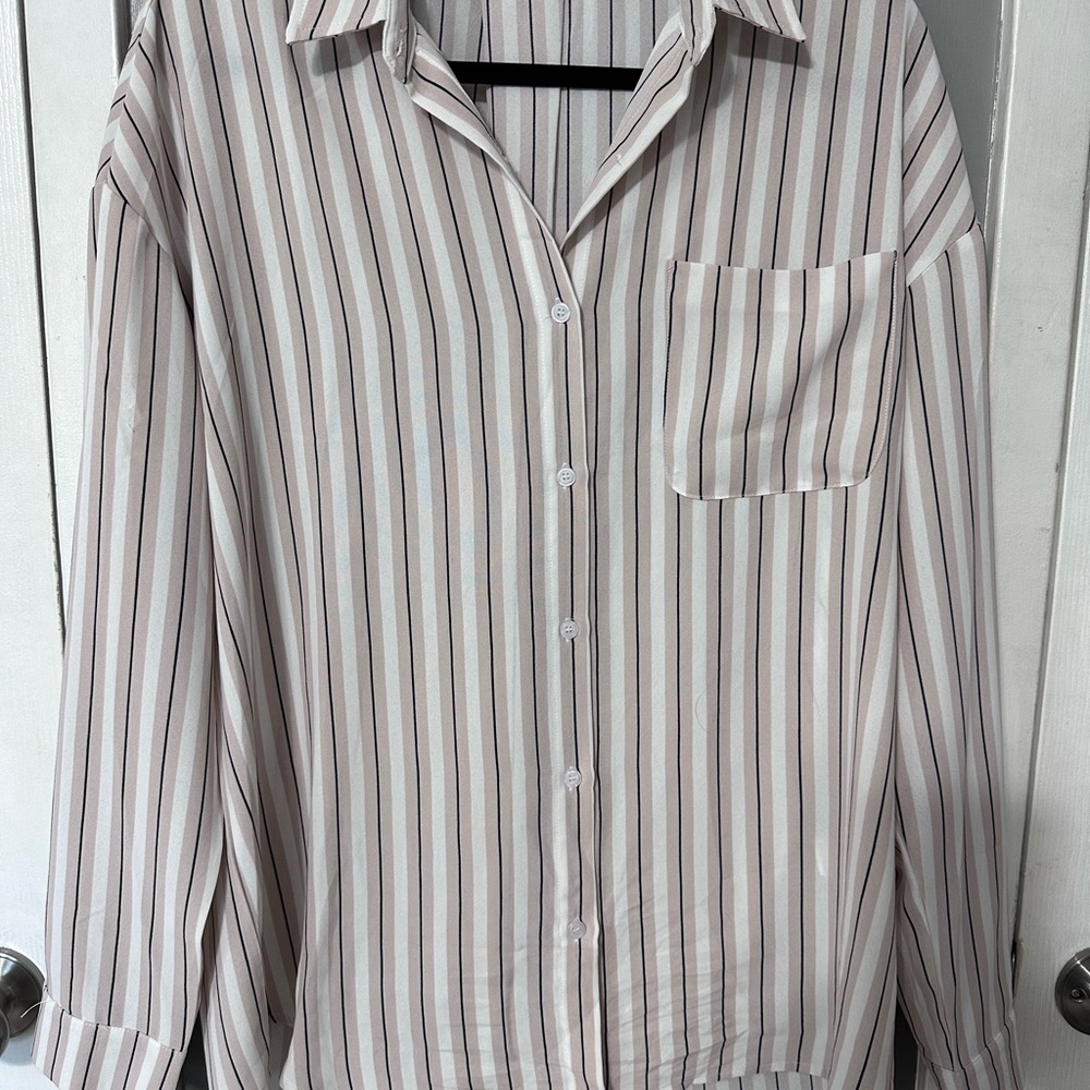 Oversized button down